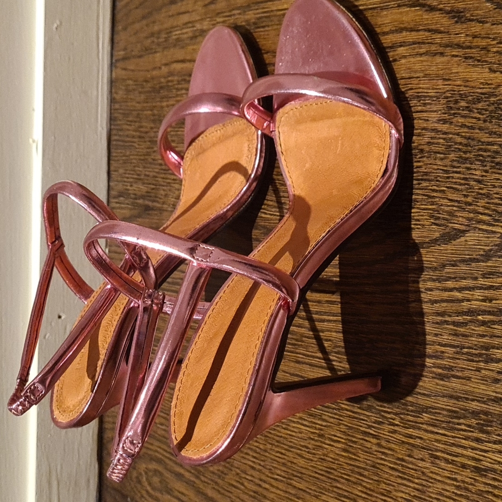 French Connection Strappy Metallic Sandals BRAND NEW